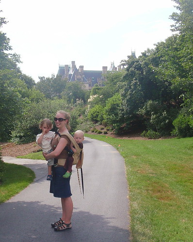 boys and I in front of Biltmore