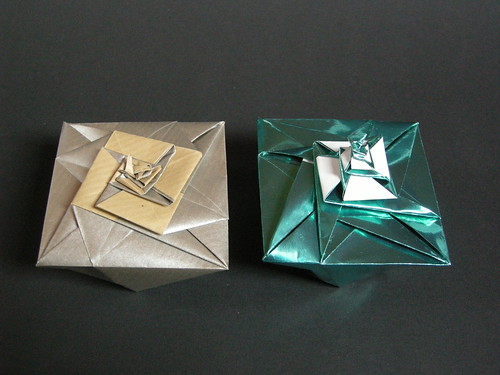 Square spiralled boxes
