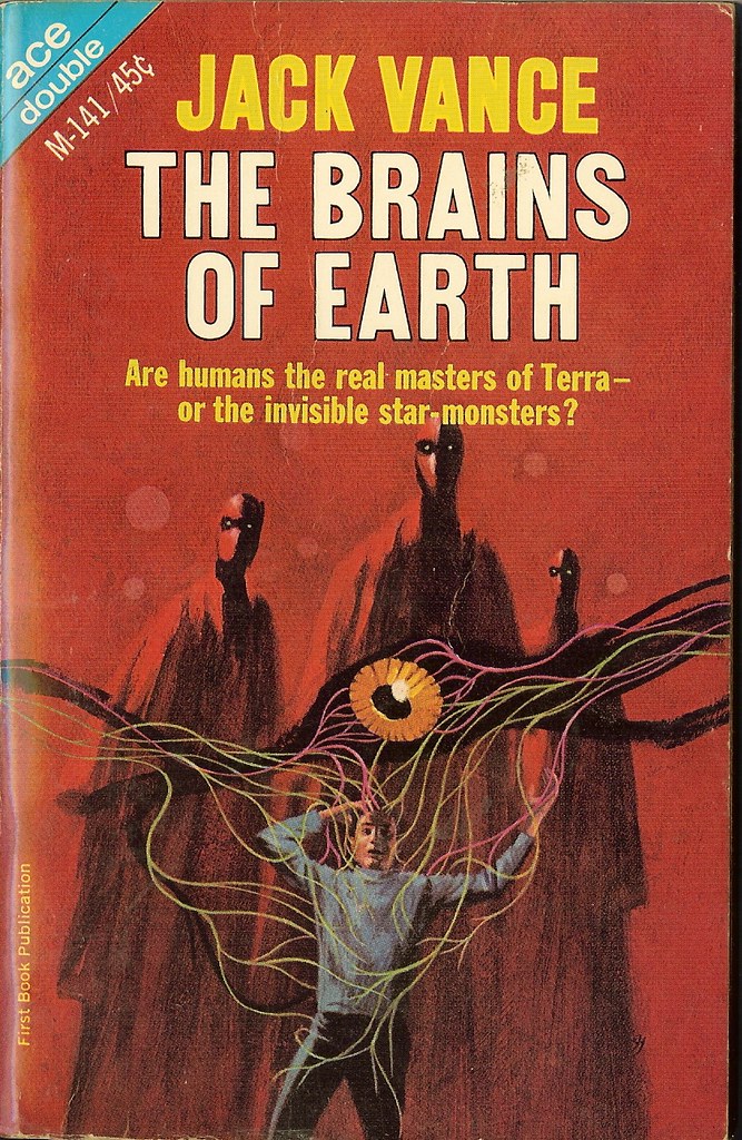 Jack Gaughan - Cover Illustration For Jack Vance - Brains of Earth, 1966 