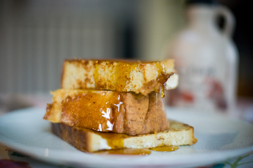 the best french toast comes from homemade bread