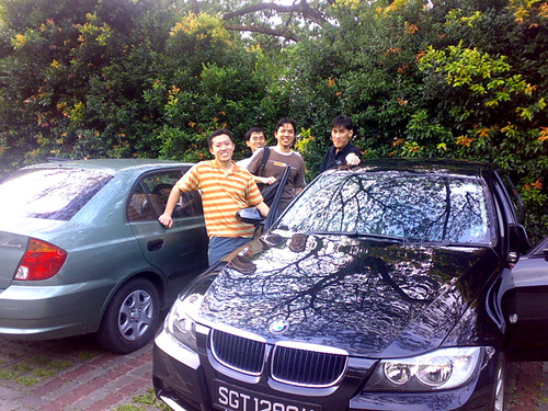 Football Gang with Sim's BMW