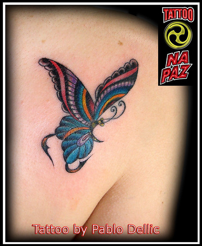 tattoo de borboletas. Tatuagem de Borboleta