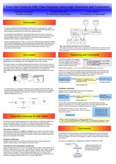 RANLP poster: From Use Cases to UML Class Diagrams using Logic Grammars and Constraints