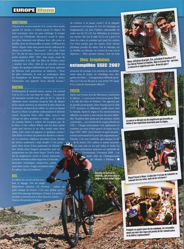 SSEC article in Velo VERT magazine. Page 3