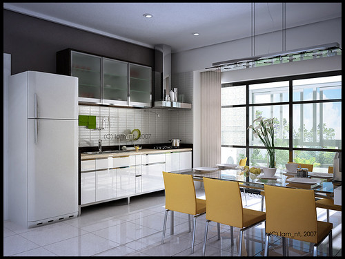 Modern Kitchen Cabinets and Island Interior Design Ideas