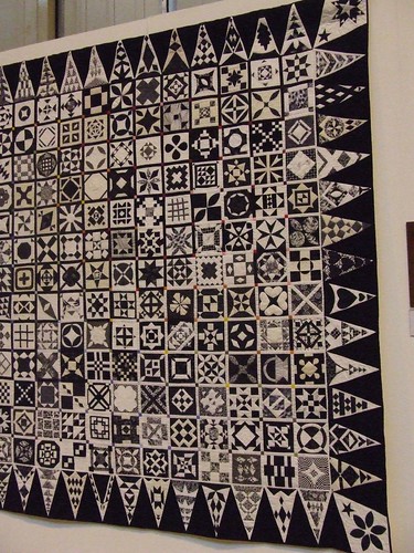 Black and White Dear Jane at Birmingham Festival of Quilts