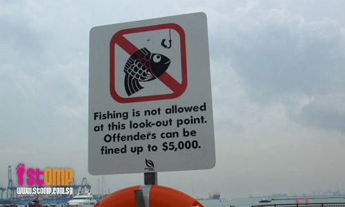 No fishing at West Coast Park: Nobody gives a damn