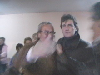 Mario Boccardo fue a reconocer la victoria de Edson Franco en el acto de ganador