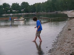 Walking on water... he's good...