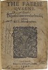 Title page of the first edition, 1590, of 'The Faerie Queene' held by University of Glasgow Library Special Collections Department.