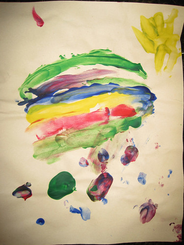 Finger Painting by G'tums (age 4)