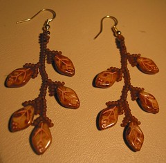 Handmade Earrings - Brown (Sent)