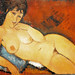 Amedeo Modigliani - Nude on a Blue Cushion at National Art Gallery Washington, DC