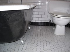 toilet and tub