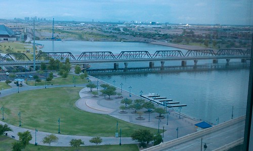 Good to see water flowing in Tempe Town Lake #RailLife