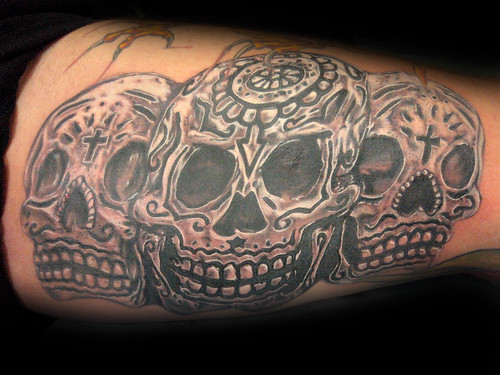 skulls tatuaje Pupa Tattoo Granada