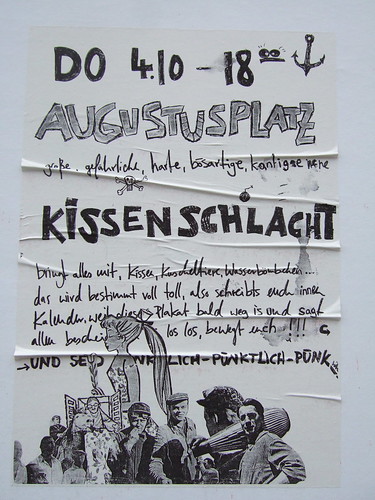 Leipzig: Kissenschlacht auf dem Augustusplatz