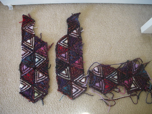 Pyramid Vest - fronts and start of back