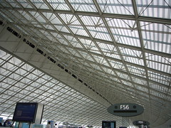 Charles De Gaulle airport ceiling