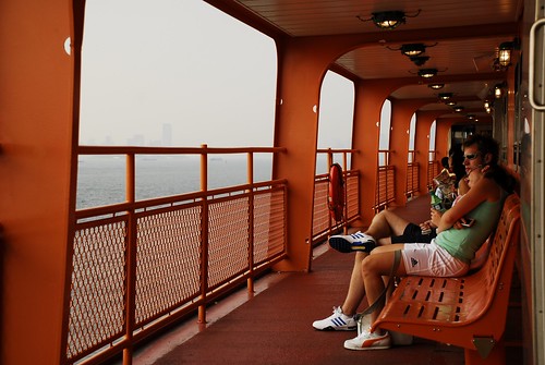 A Young Couple Rides the Staten Island Ferry 1