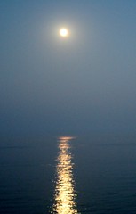 moon and the sea
