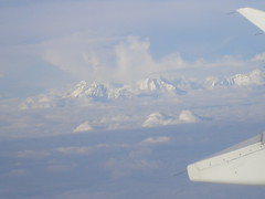los anapurnas desde el vuelo calcuta-kathmandu