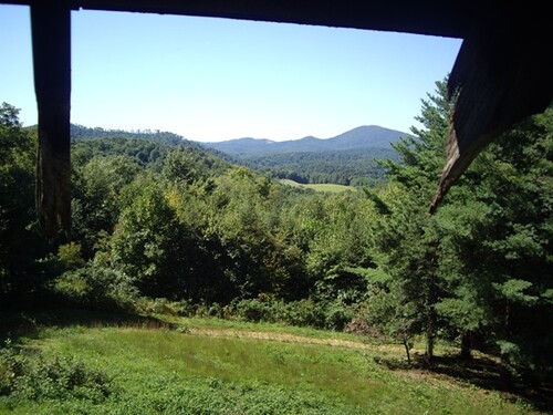 The view of the Blue Ridge Mountains from the Guest House