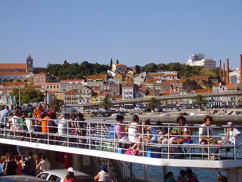 The city of Setubal from my ferry