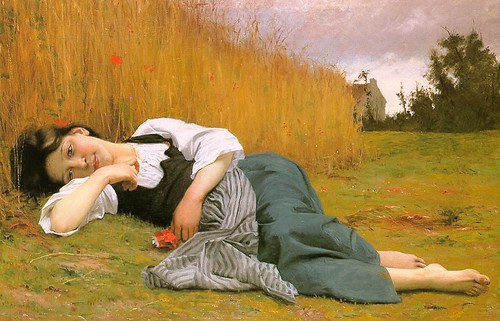 painting of girl sleeping