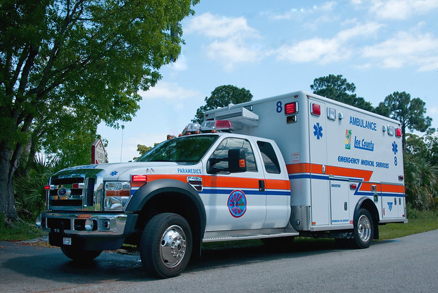 ford florida ambulance paramedics ems leecounty medics f450 medic8 leecountyems lcems