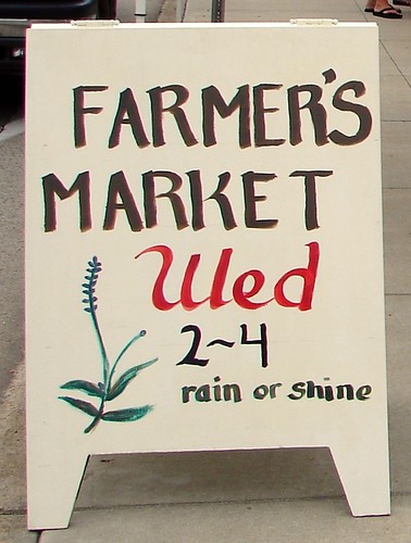 Johnsonburg Farmer's Market sign