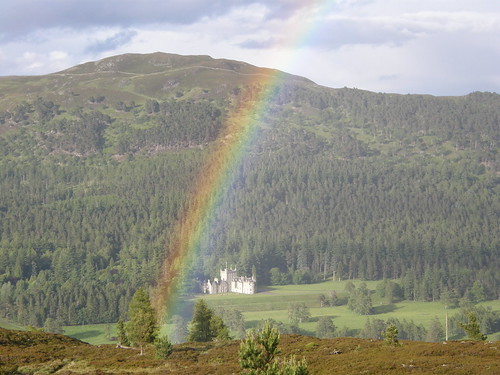 Rainbow and castle
