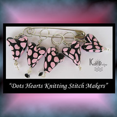 Dots Hearts Knitting Stitch Makers