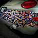 Customized Volkswagon VW bug with pimped out bumper of jewels and diamonds