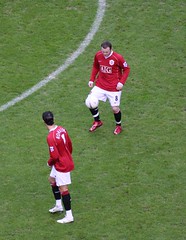 Wayne Rooney and Christiano Ronaldo