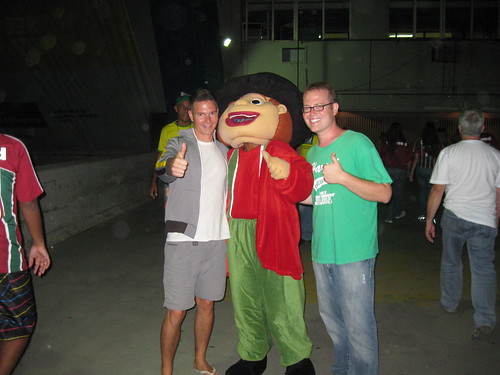 With the Fluminense mascot