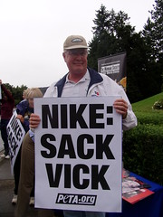 June 2007 rally against Vick's Nike sponsorship