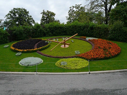 Floral clock in Geneva (Switzerland)