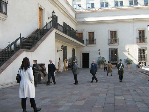 Courtyard of La Moneda Presidential Palace