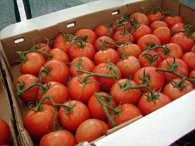 tomatoes at the Public Market