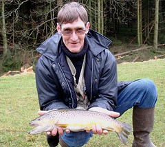 Nice trout caught in Lake La Strange Hompre Belgium