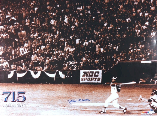 Photo of Henry Aaron's 715th Home Run