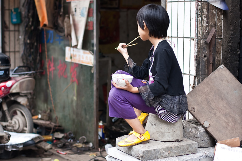 Girl Eating Rice BLOG