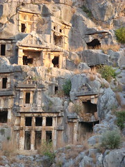 the cliff tombs at Myra