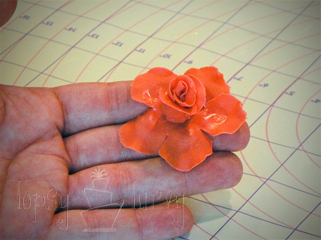fondant rose tutorial petal layer 2 attaching