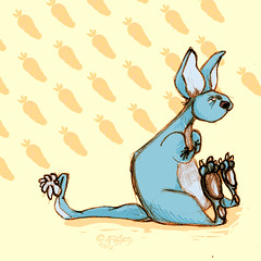 Disgruntled Bunny (colour test 2)