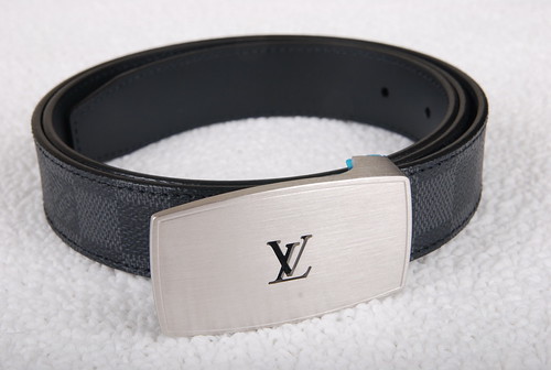 LV Cut Long Damier Graphite belt