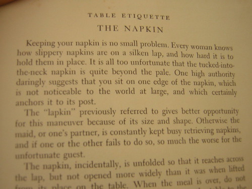 Beware the "lapkin"