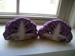 fun with purple cauliflower