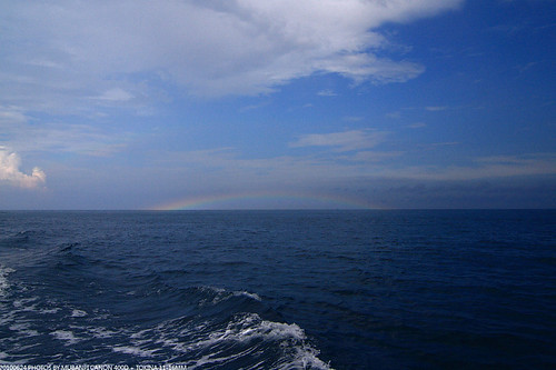 你拍攝的 海上彩虹。